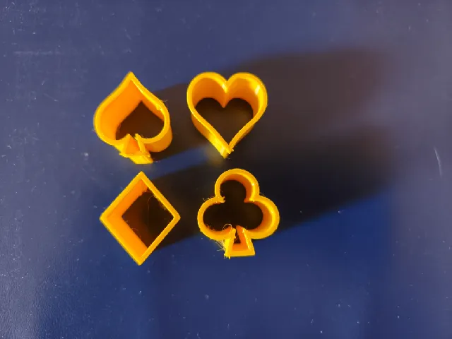 Cookies card symbol cutter / Vykrajovatka karetnich symbolu