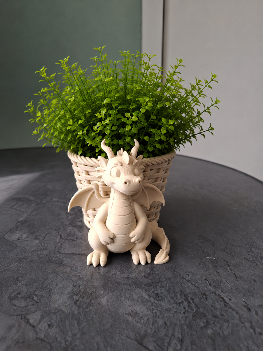 Mystic Dragon Basket Planter
