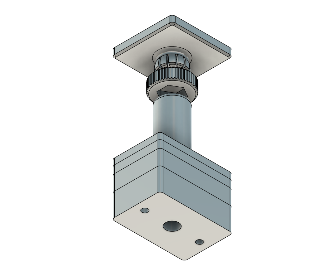Flexible and Adjustable  Curved Bath Panel Stabiliser Mounts