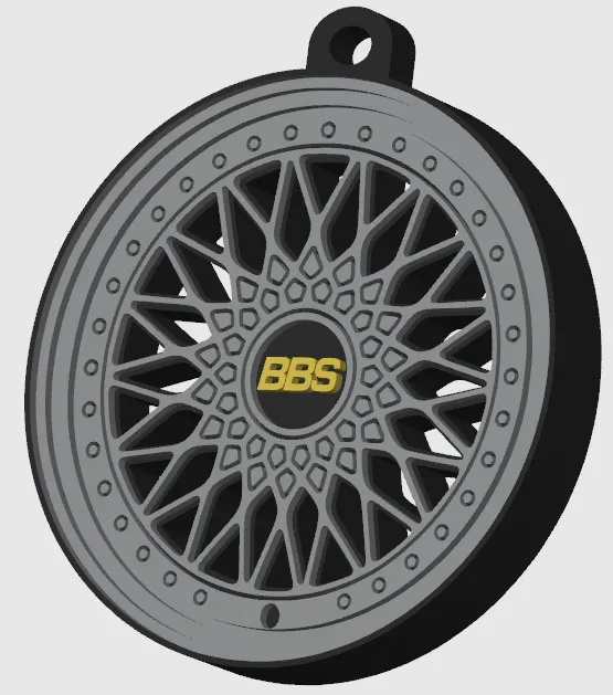 Wheel Keychain - BBS Super RS by Henio3D | Download free STL model