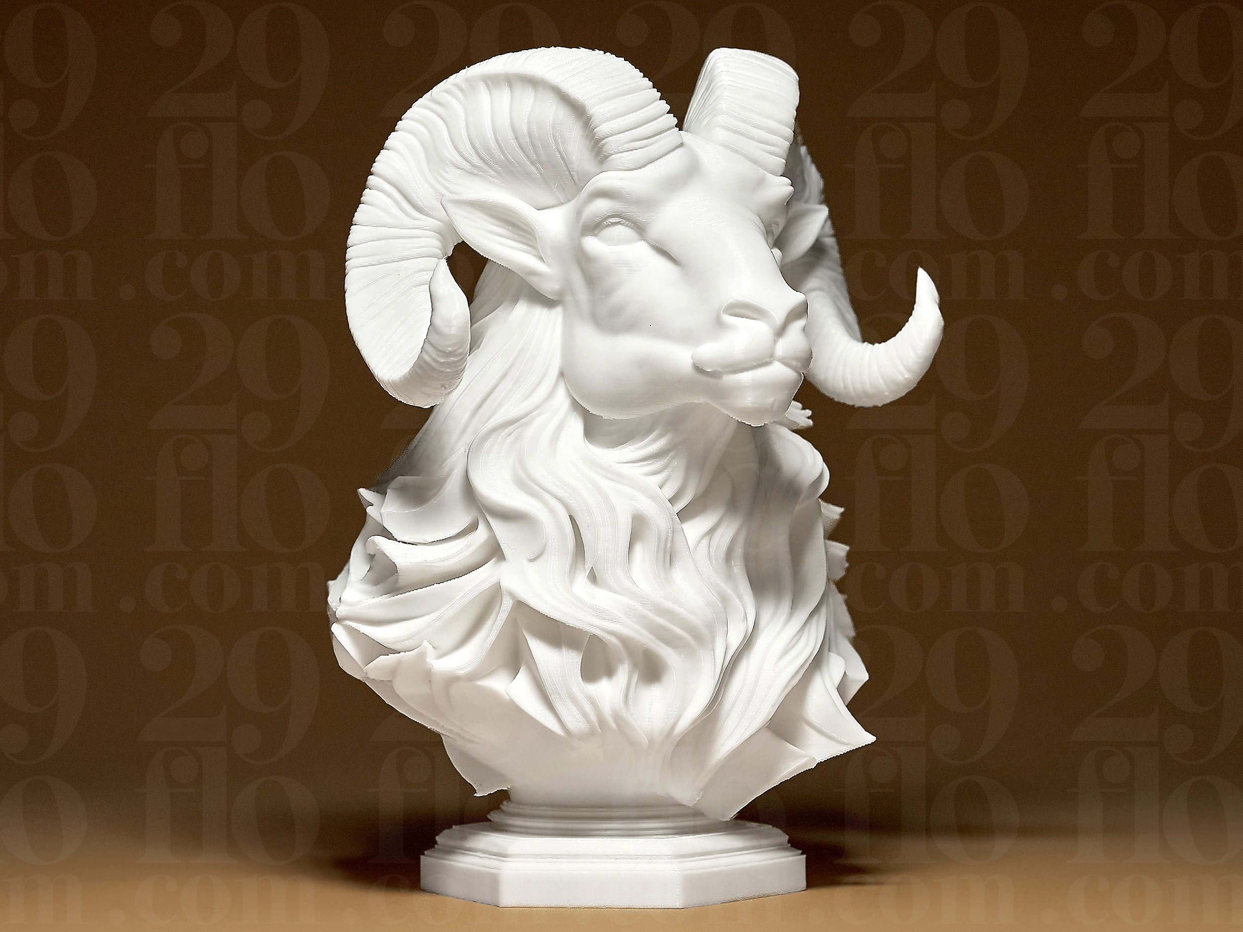 Elegant RAM Sculpture