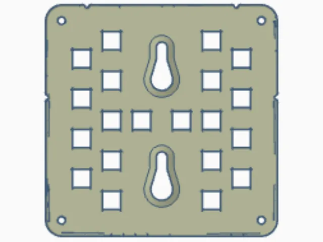 Vesa Flush Wall Mount Plate Single Stud 100x100mm