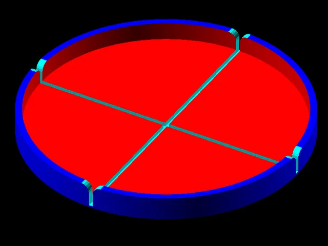 OpenSCAD - Lid for food can. Designed for pet food cans
