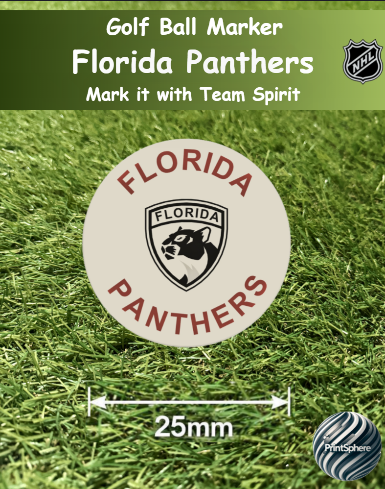 Golf - Golf Ball Marker - NHL - Atlantic - Florida Panthers