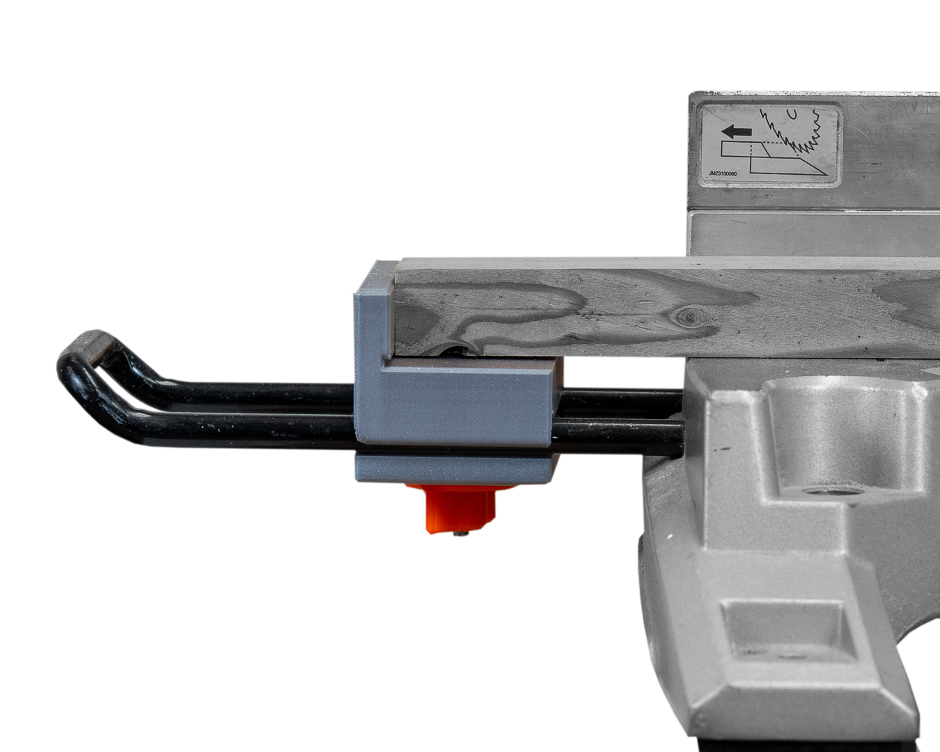 COMPOUND MITRE SAW - ADJUSTABLE STOP