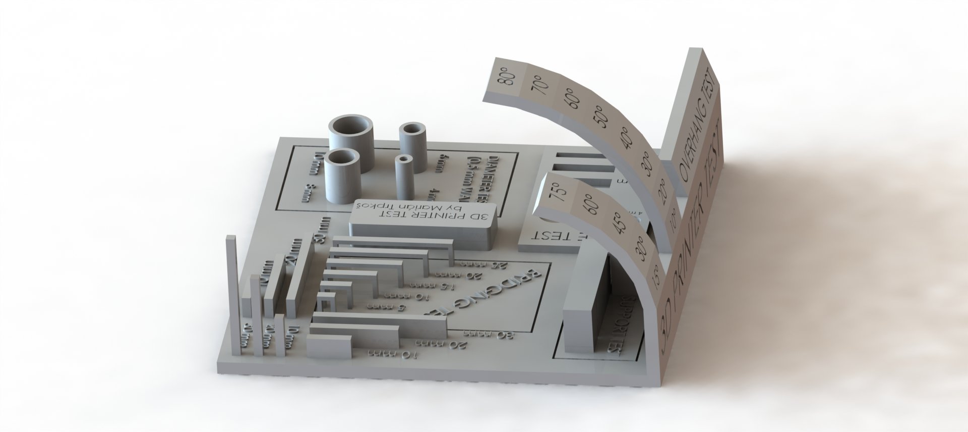 Miniatura 6 do modelo 3D 3d Printer test
