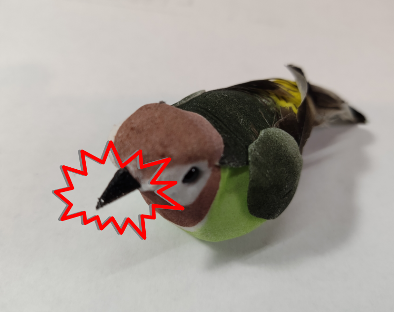 Ersatz-Schnabel für Vogel (Weihnachtsdeko)