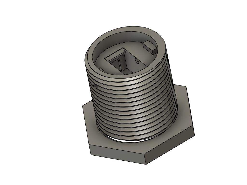 Powerpole Bulkhead Screwtop Fitting - No Flange