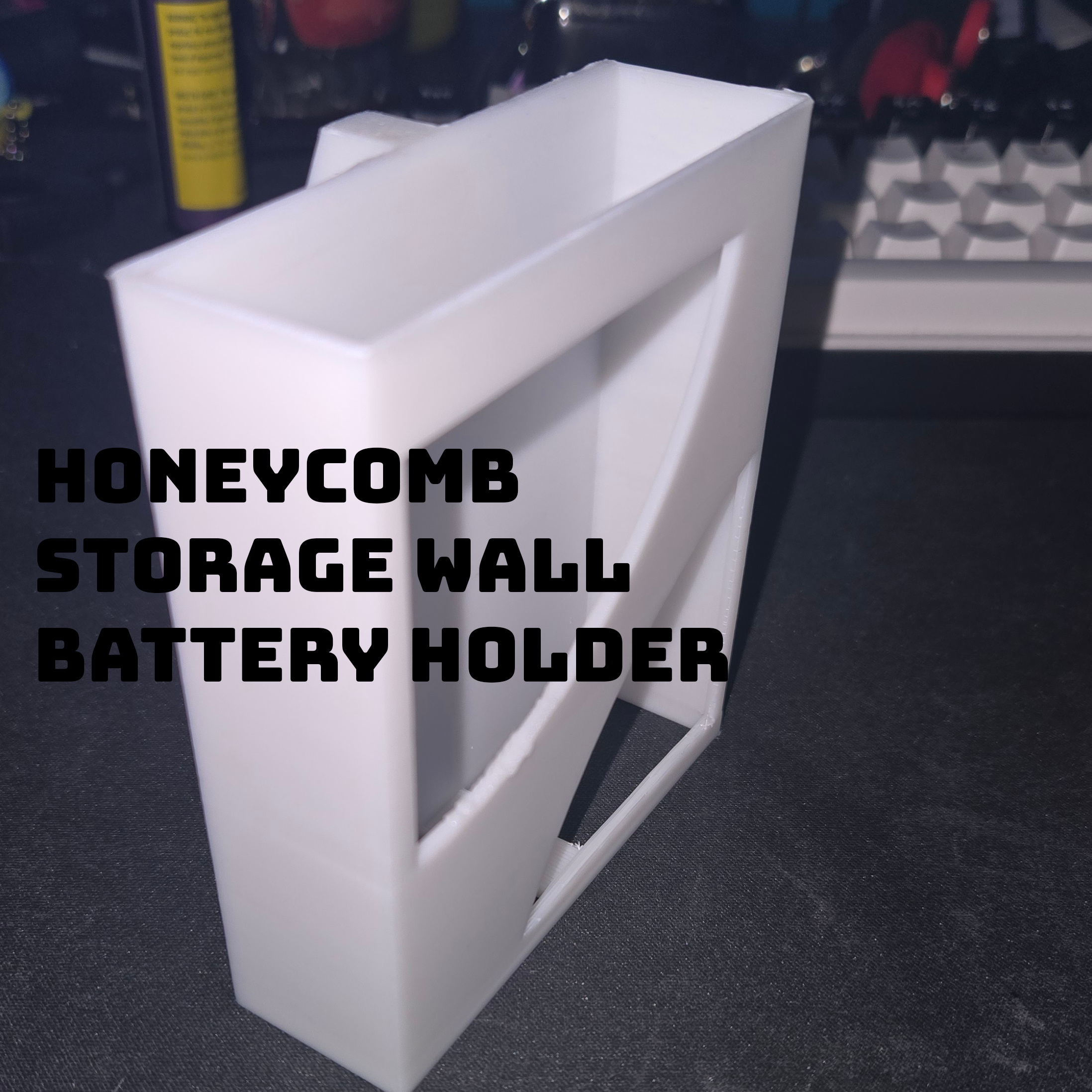 Honeycomb Storage Wall - Battery Holder
