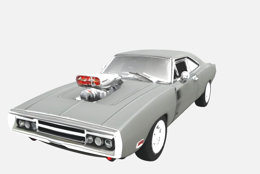 1970 Dodge Charger R/T — Classic Muscle Car Miniature with Supercharger