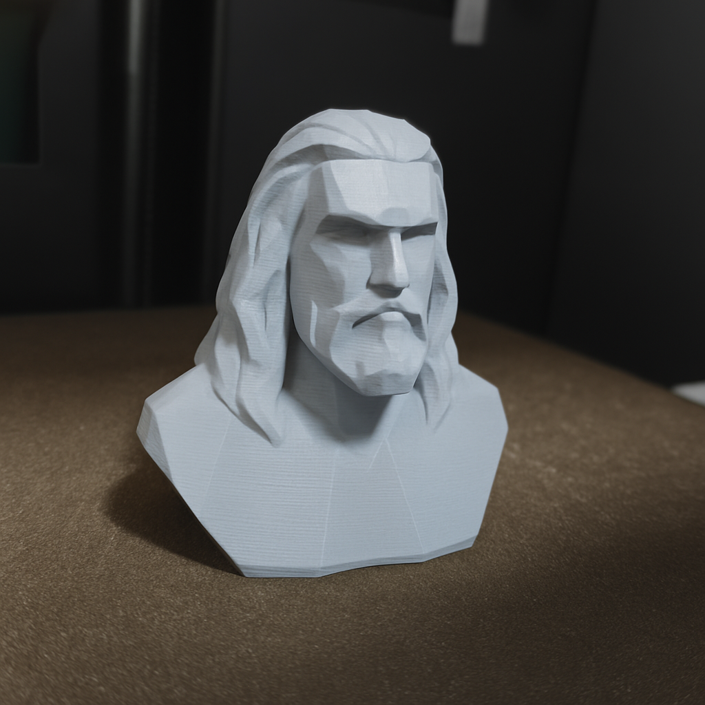 Bust Aquaman - Lowpoly