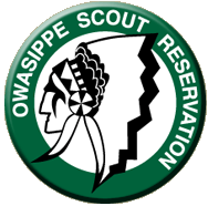 Owasipee Scout Reservation logo with keyhole