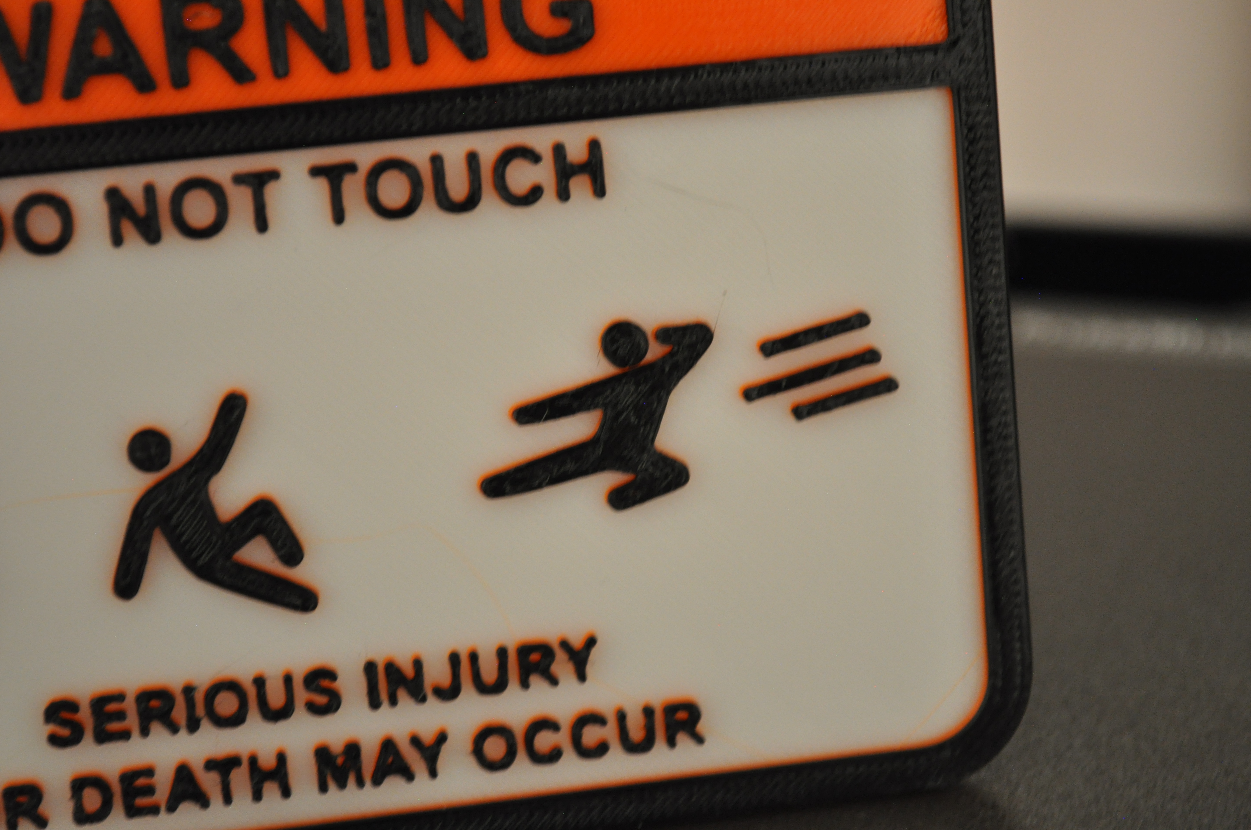 Miniatura 7 do modelo 3D Do Not Touch! 3D Printer Warning Sign