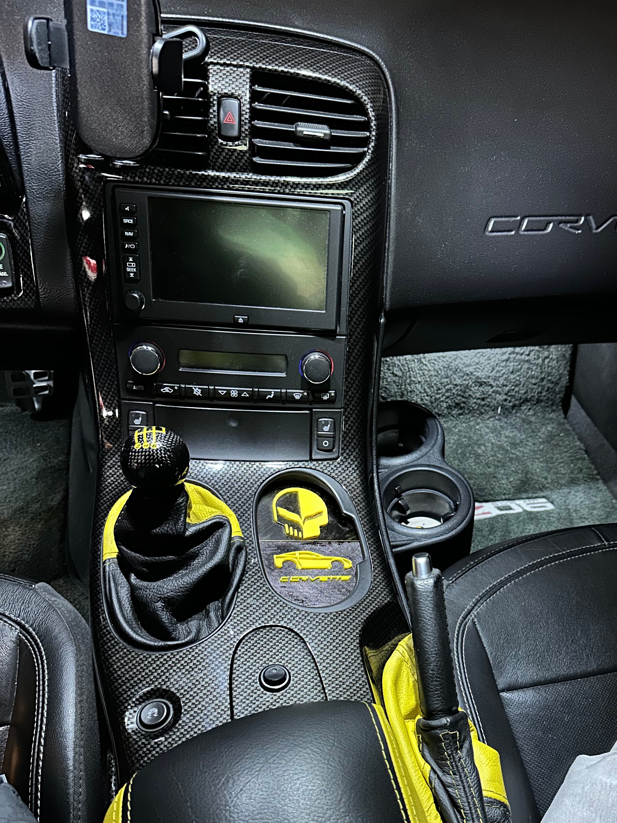 C6 Corvette Cupholder Cover Insert