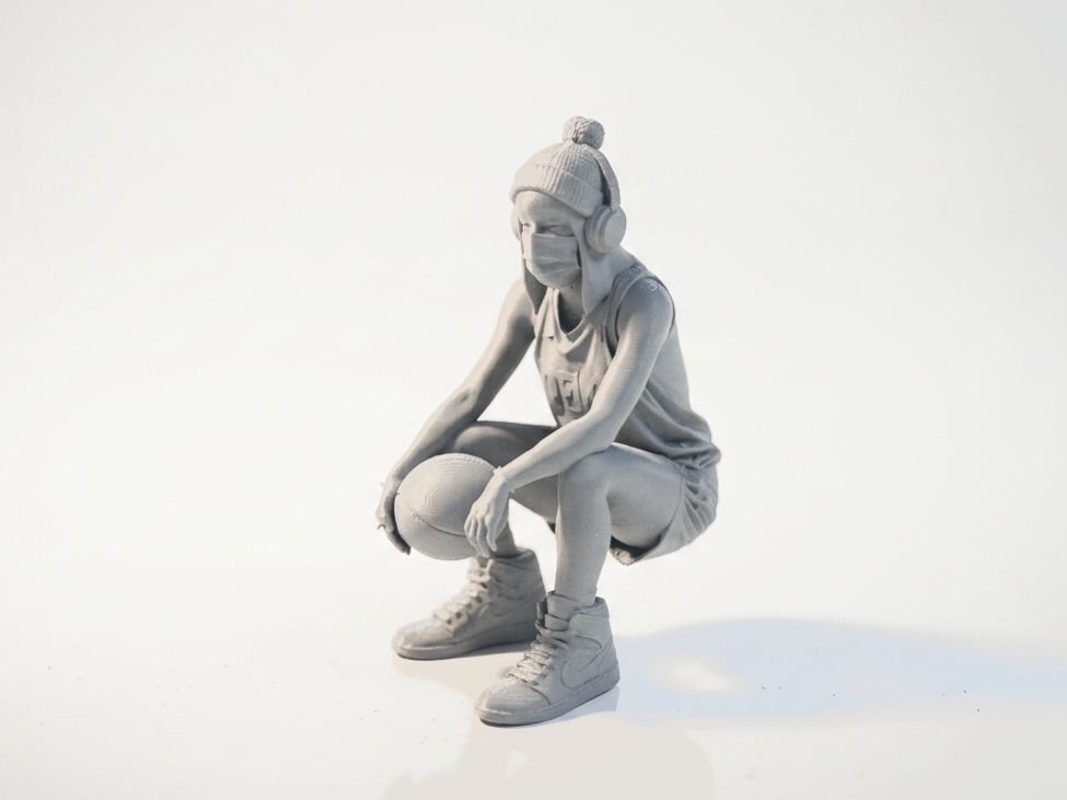 Basketball Player Female Figurine Sports 3D Printable