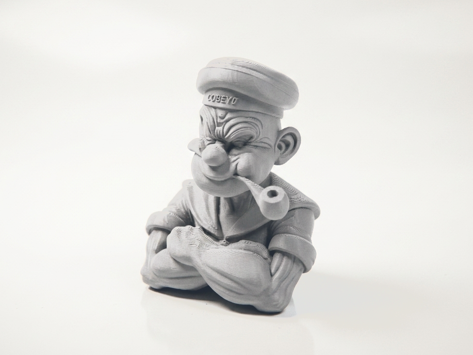 Popeye Bust Cartoon Character 3D Printable