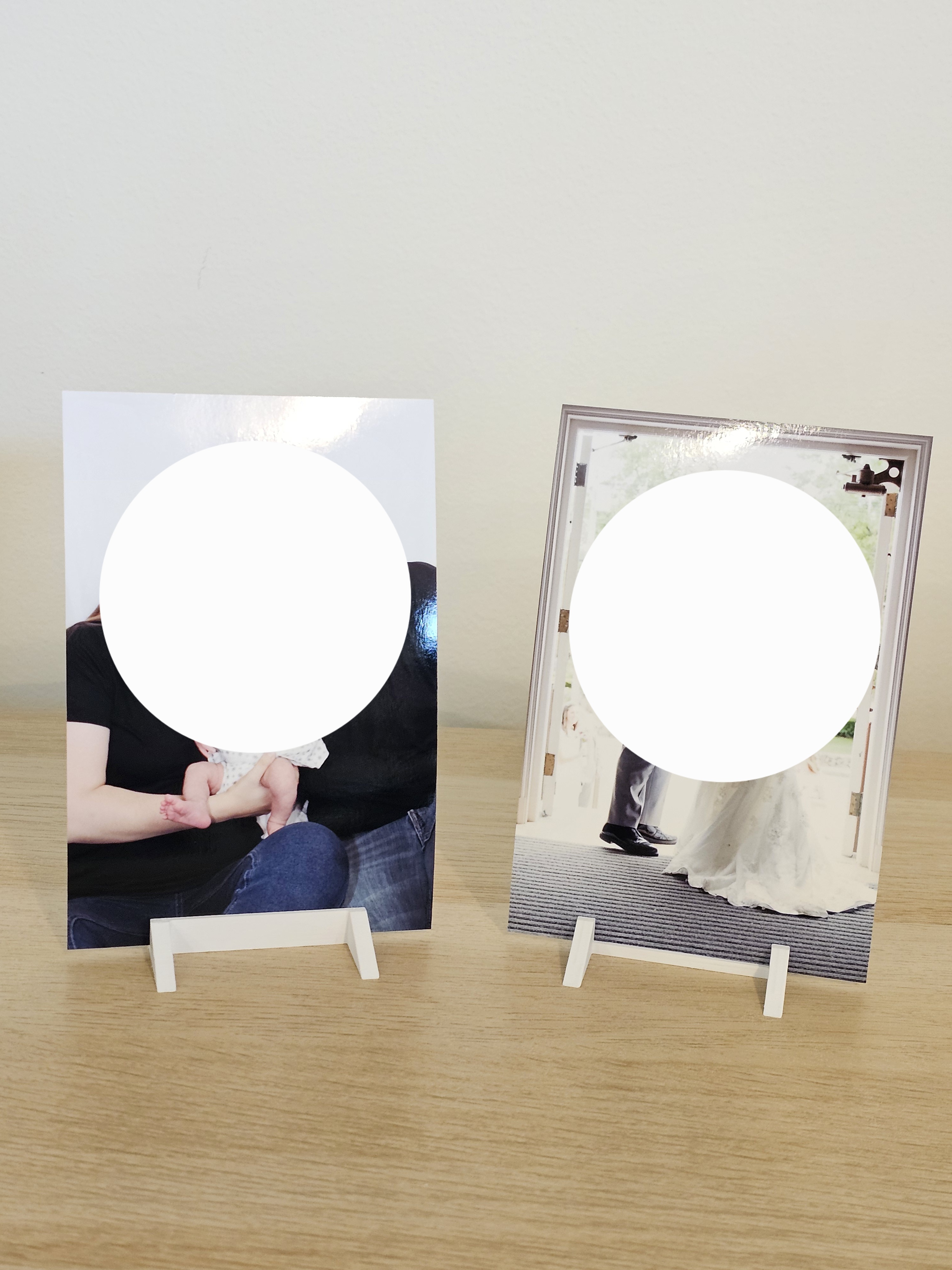 Minimalistic Frameless Photo Stand