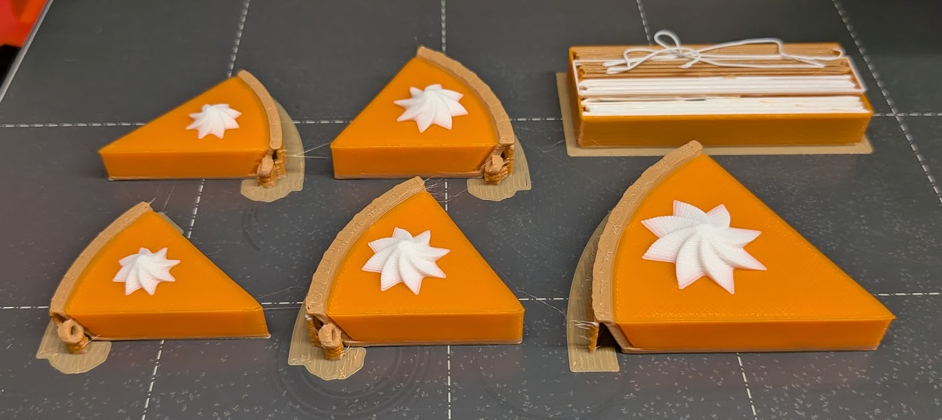 Pumpkin Pie Earrings and Pin (MMU)