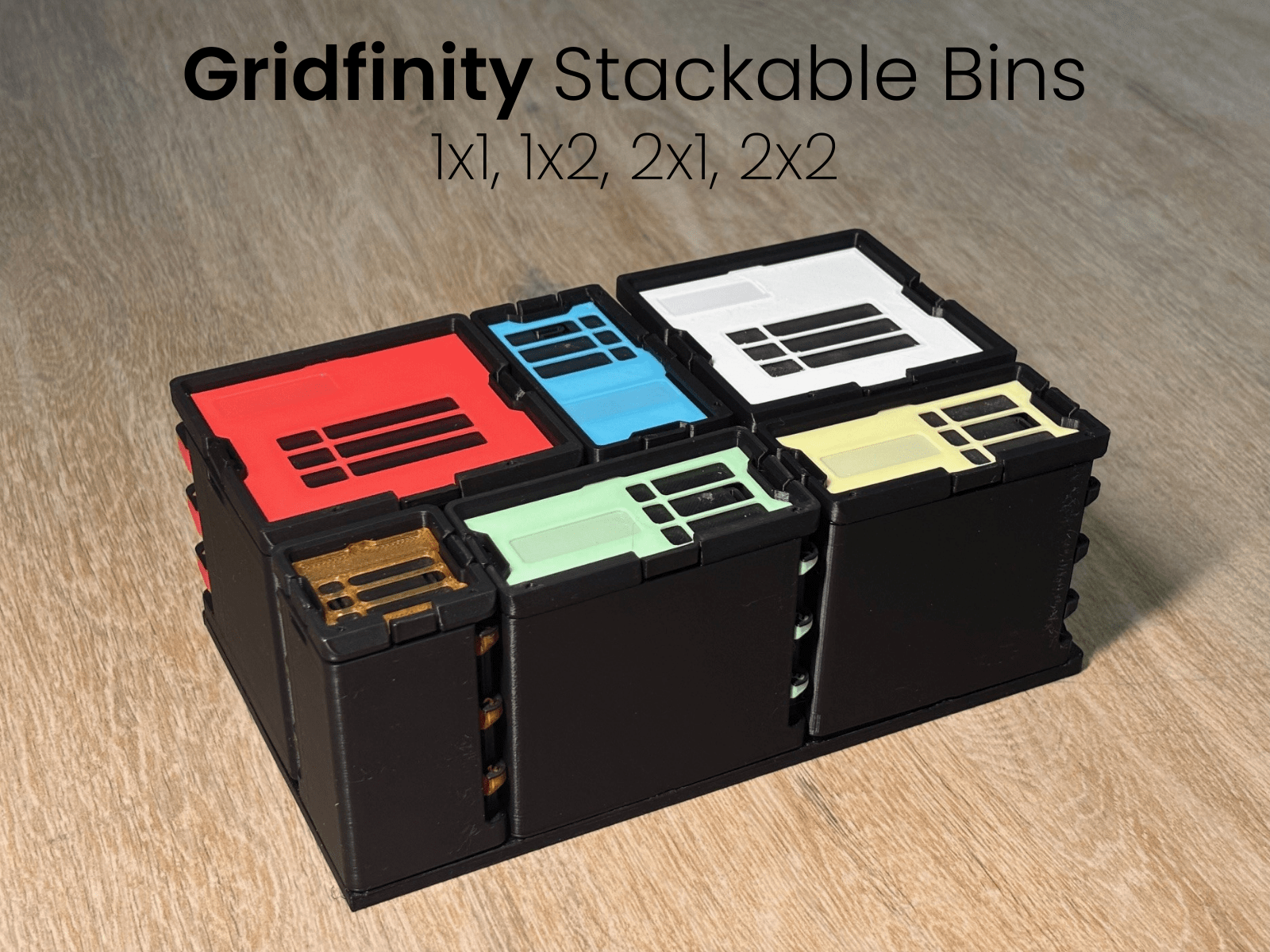 Gridfinity Stackable Bins