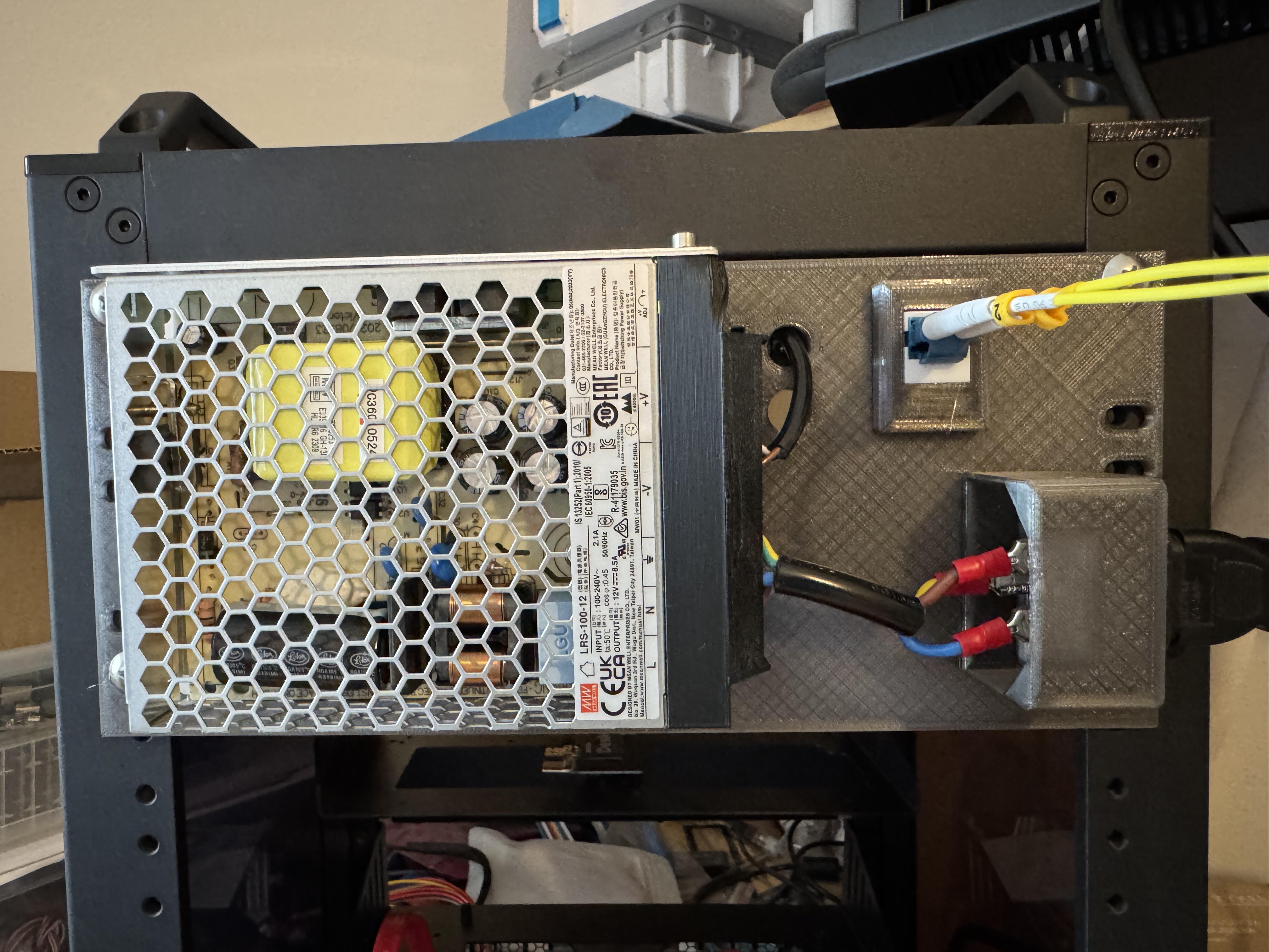 10 inch rack Meanwell PSU Mount
