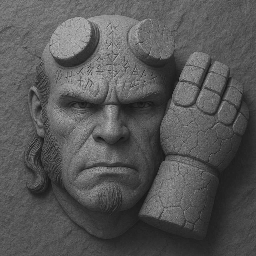 Miniatura 2 do modelo 3D Hellboy Gothic Mask