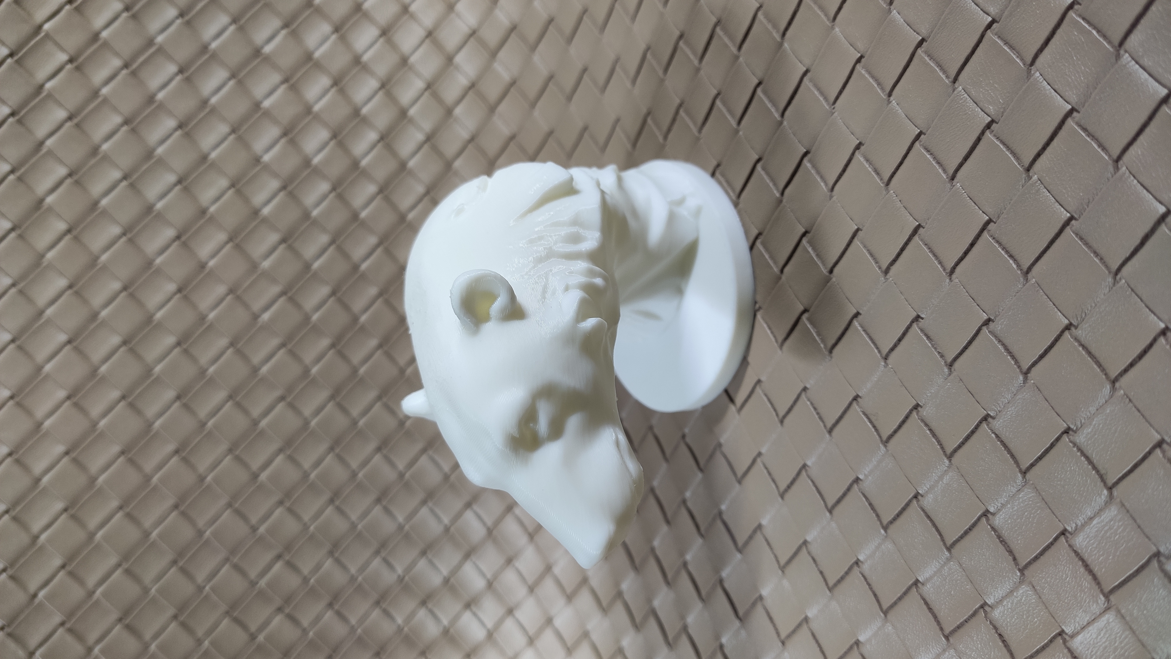Polar Bear Head Statue