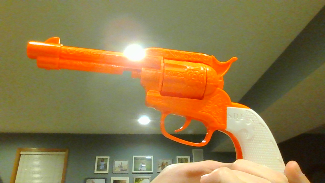 Fidget gun conversion for cap gun