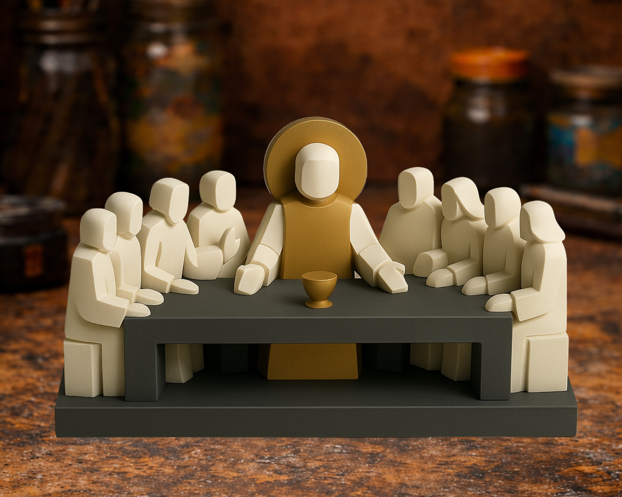 Minimalist Last Supper Sculpture