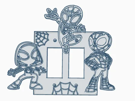 spider-man and his friends double paddle cover