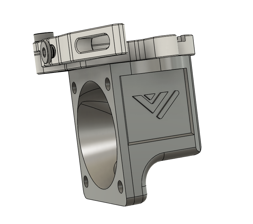 Updated VzBot 3010 Fan Mount for Magneto Filament Cutter