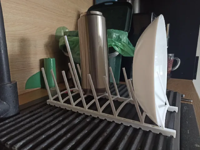 Dish plate dryer rack, compatible with IKEA RINNIG, parametric