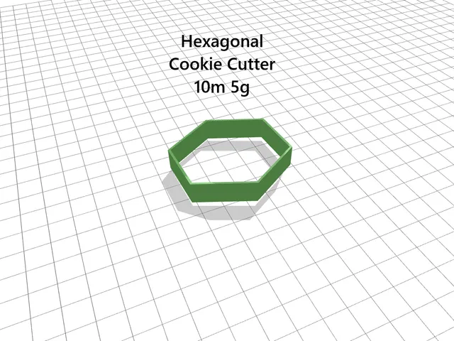 Hexagonal Cookie Cutter 10m 5g