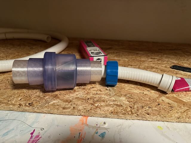 32mm pvc hose to 50mm adapter