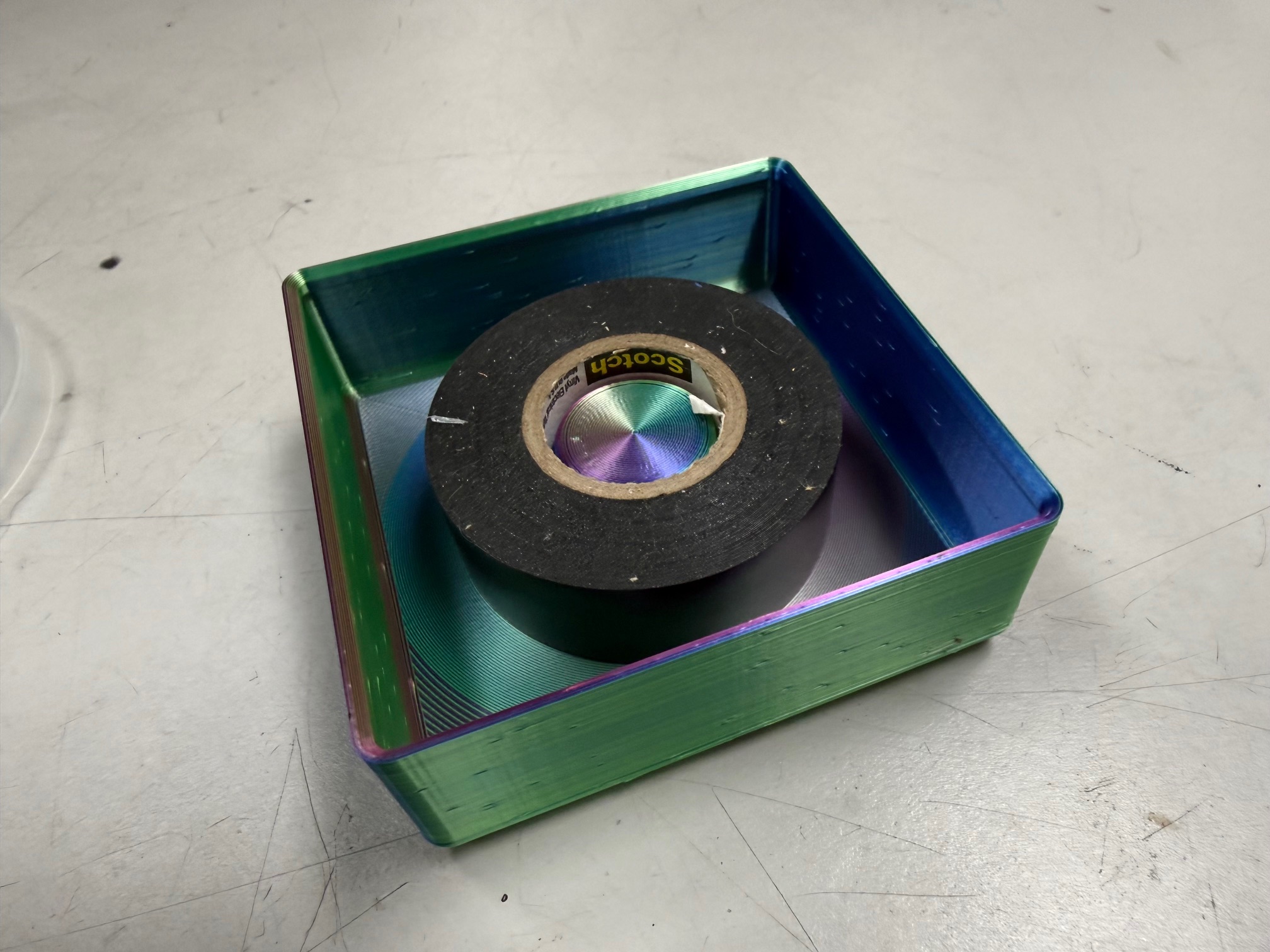 Gridfinity 2x2 4U Stackable Electrical Tape Holder