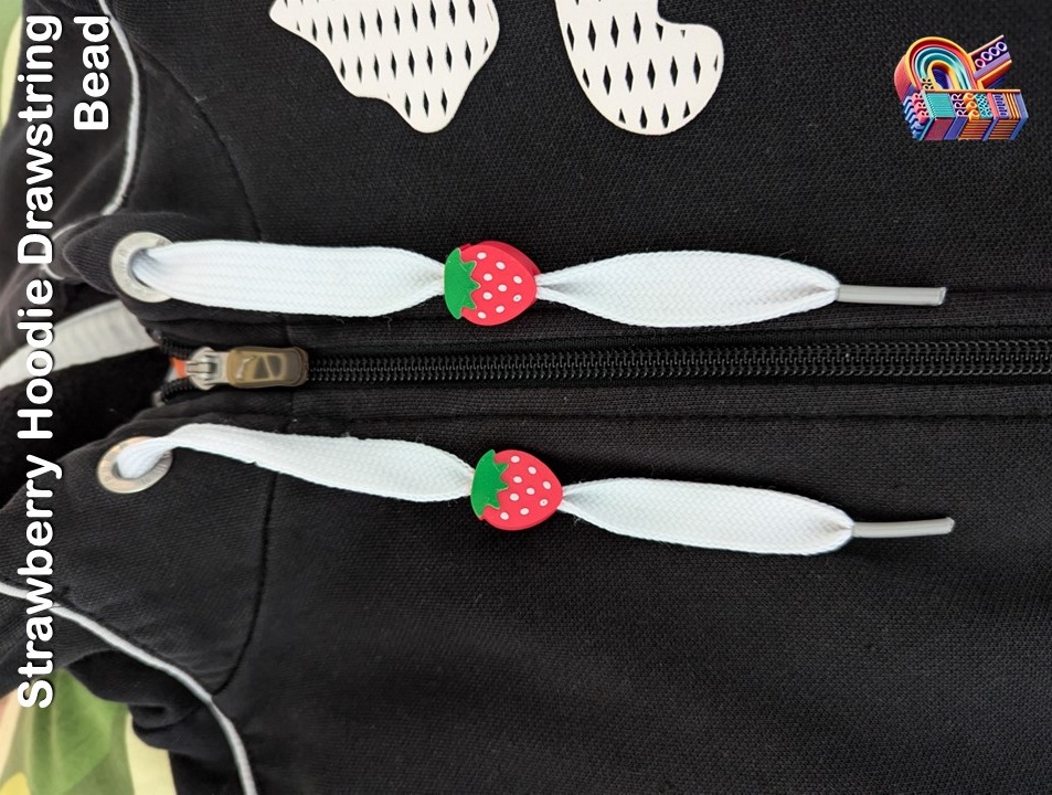 Sweet Strawberry Drawstring Bead
