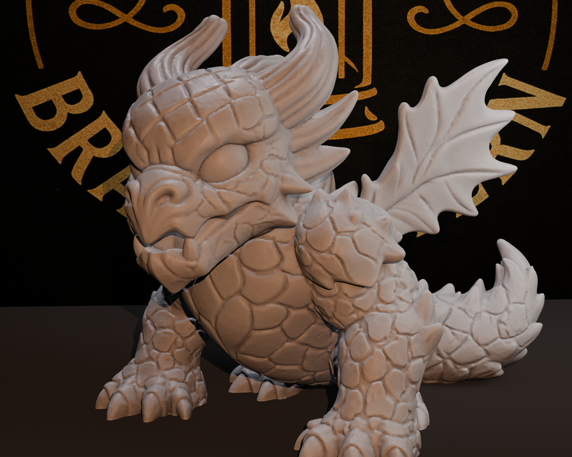 Acorn Dragon - Brass Lantern Minis