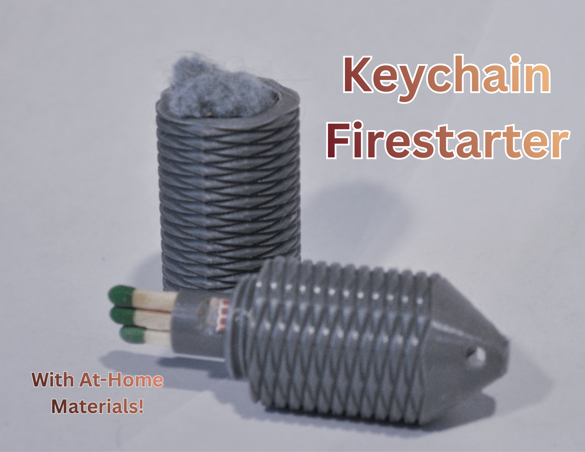Keychain Fire Starter (Twist-Open Design)