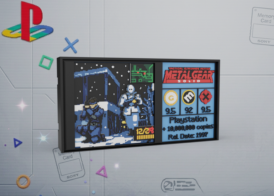Pixel Score Card - Metal Gear Solid (PS1)