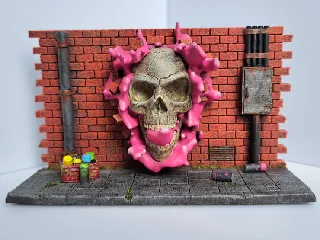3D Grafitti Diorama #1 Skull