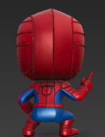 Miniatura 2 do modelo 3D chibi spiderman