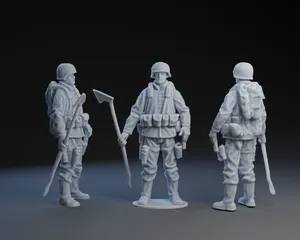 Little Green Army Man with Spade