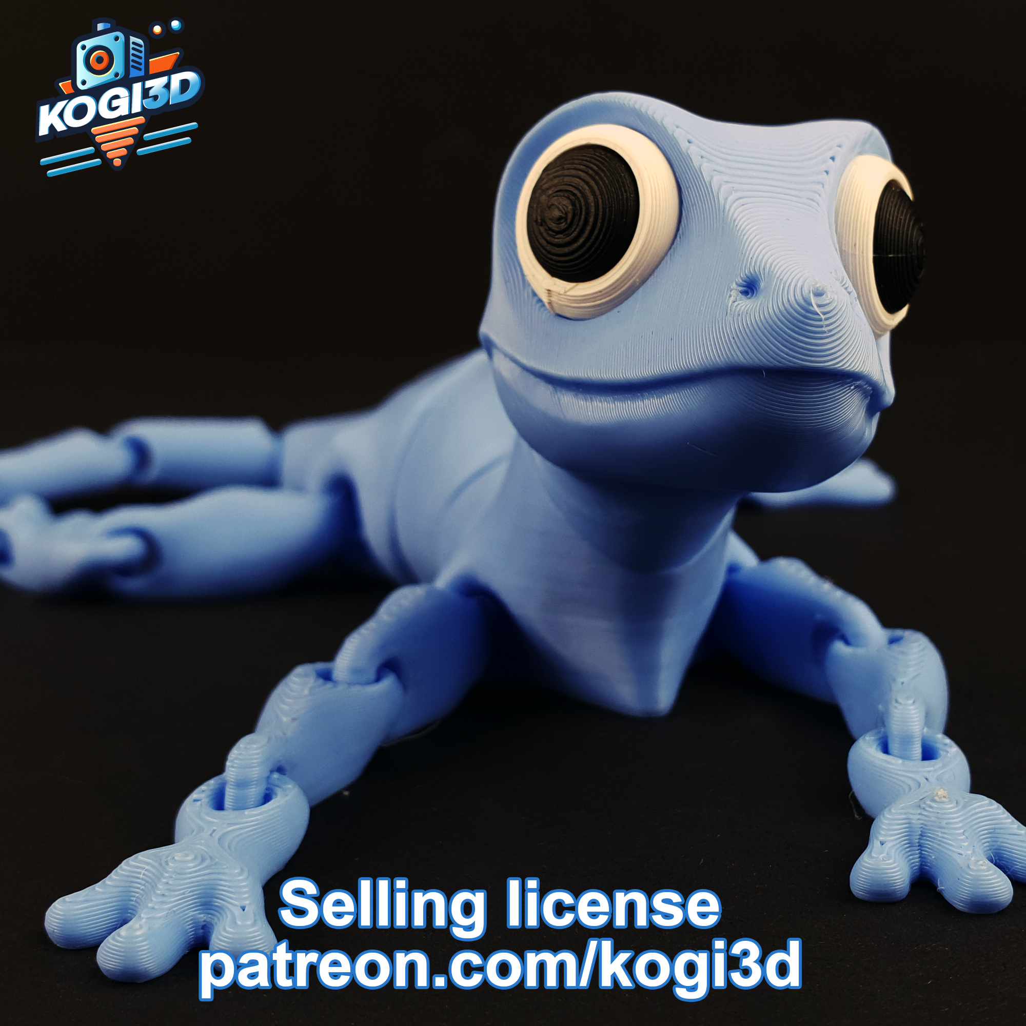 Miniatura 18 do modelo 3D Articulated Flexi Lizard Model