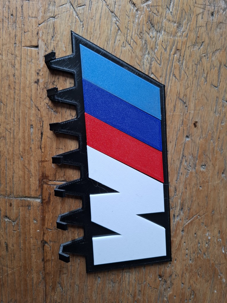 BMW M multicolor wall keyhanger separated parts for single extruder