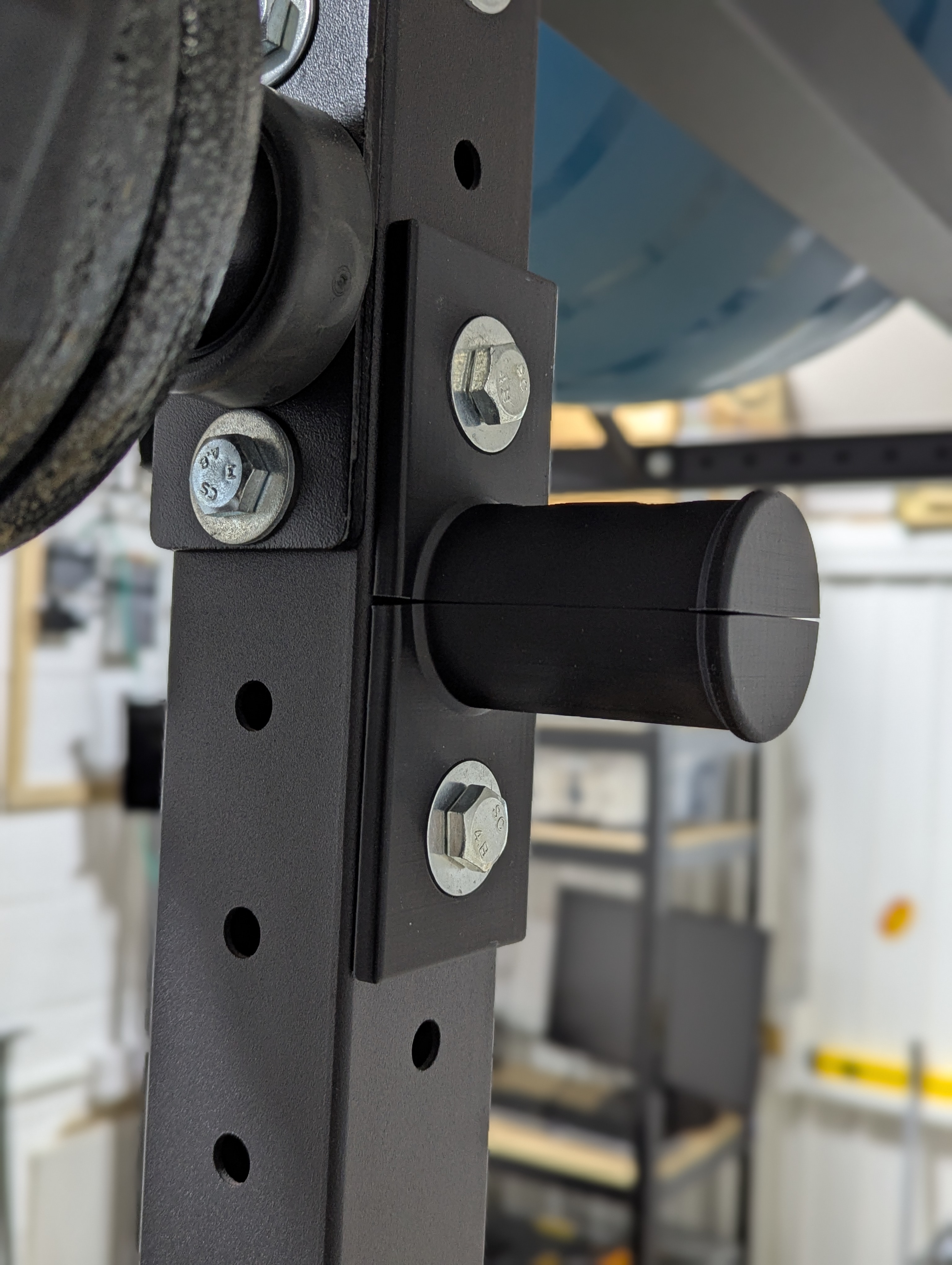 Storage peg for fractional/small weight lifting plates - parametric