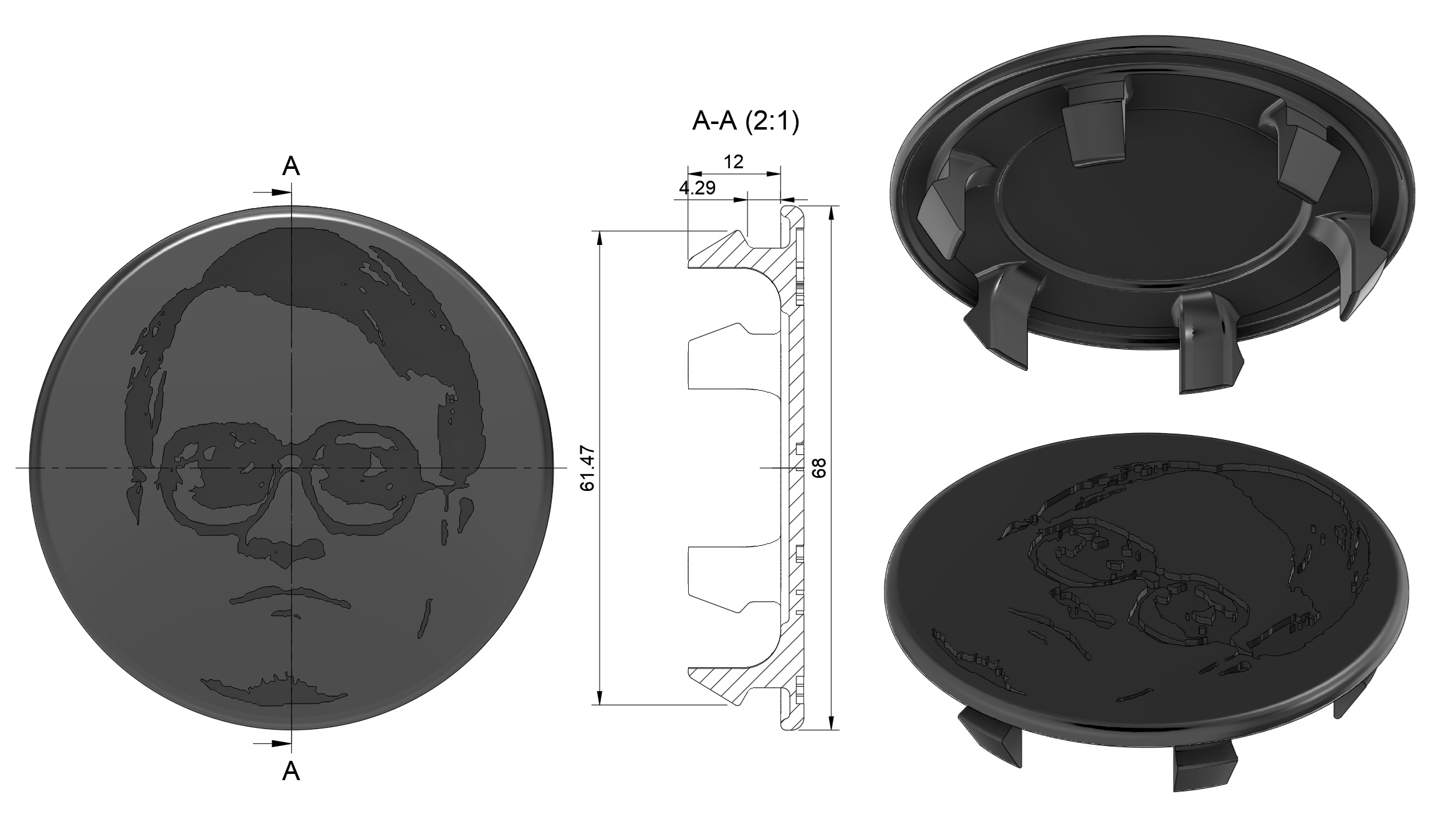 Trailer Park Boys Bubbles's Rim Cap 3D model