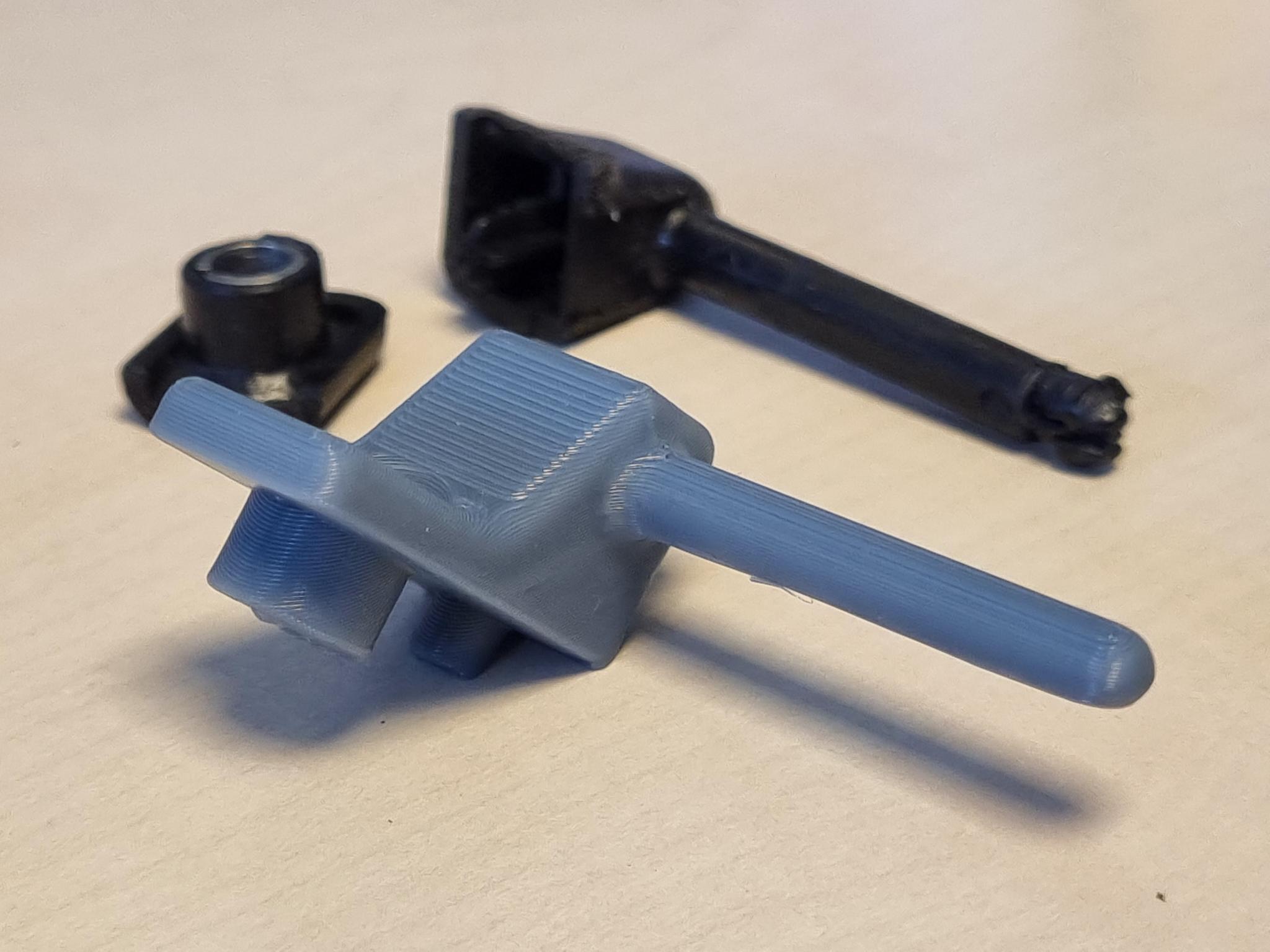 Alfa spider sun visor axle