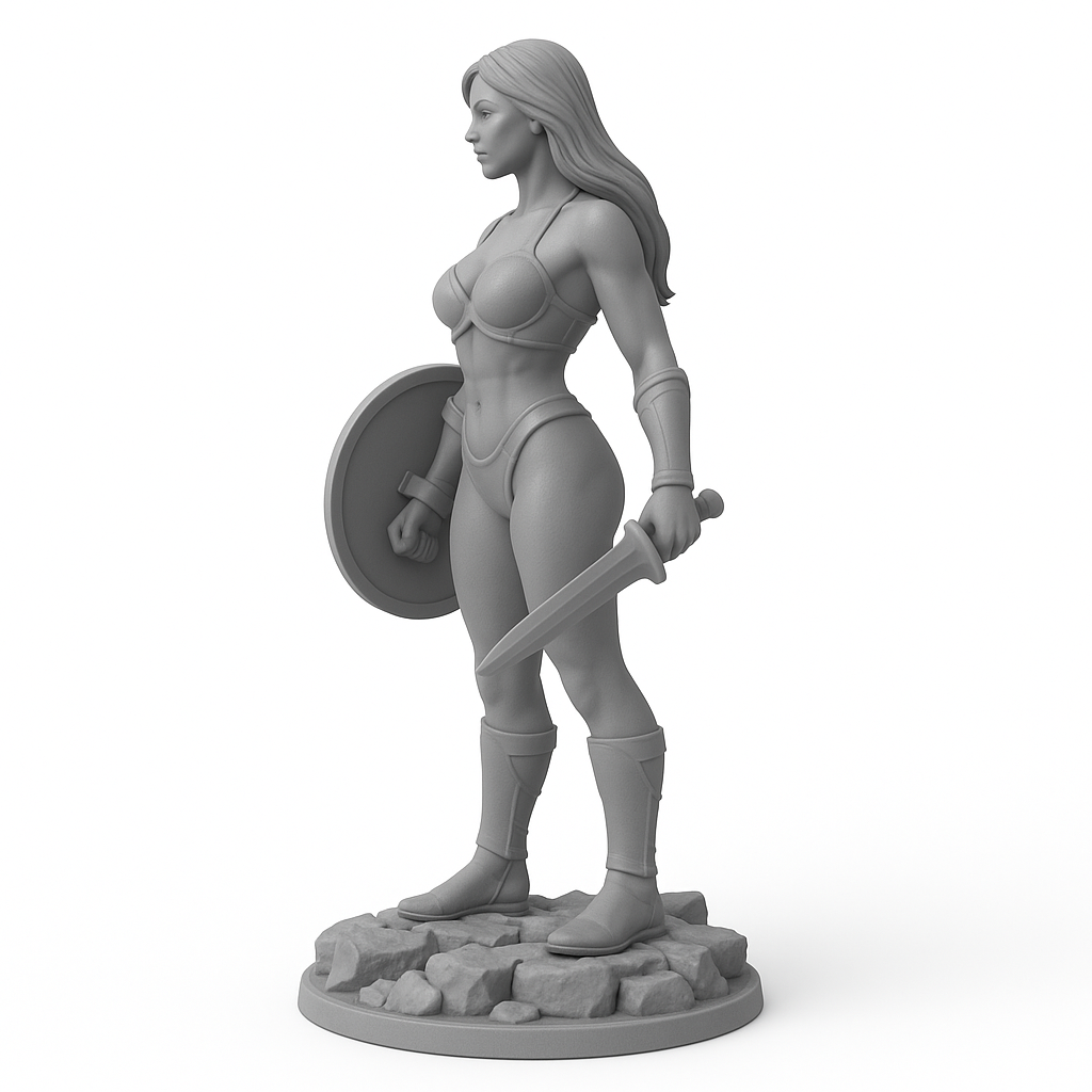 Amazon Sentinel – Paintable Miniature.