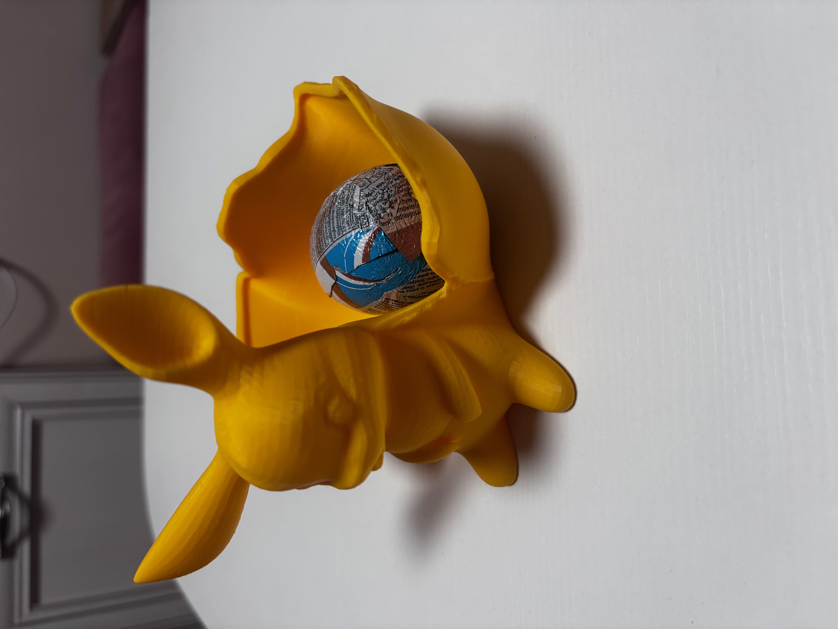 Yellow Bunny Eggshell Holder