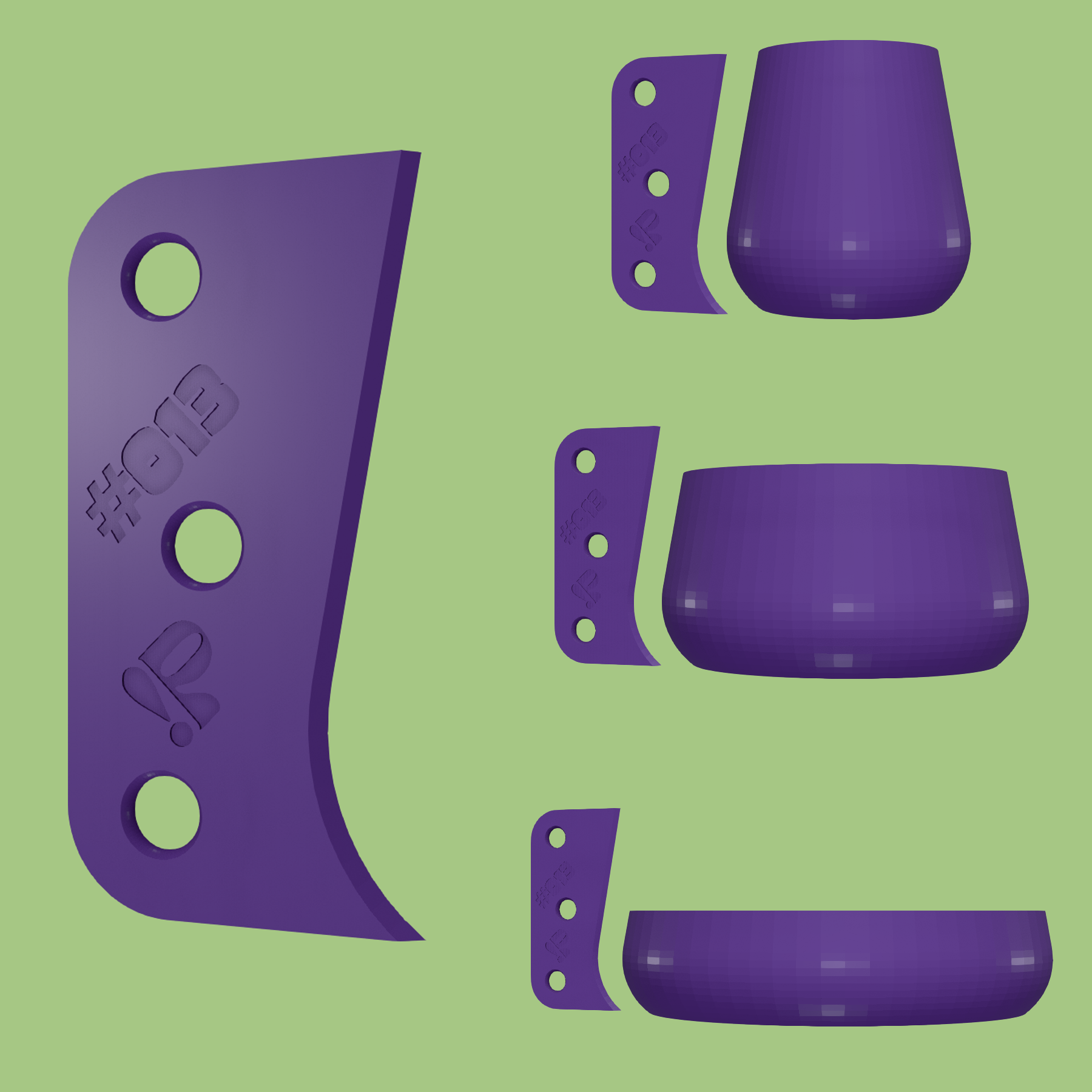 Pottery rib tool #013