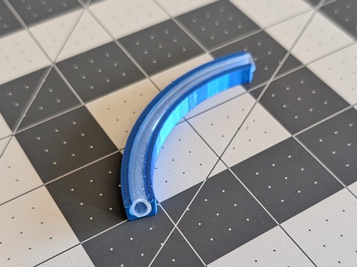 Tube Bend Retention Clip - 6.0 mm o.d. tubing, various angles. Good for brake bleeding.